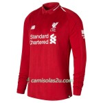 Camisolas de Futebol Liverpool Equipamento Principal 2018/19 Manga Comprida